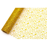 Флористична сітка PolyNet З глітером золотистим